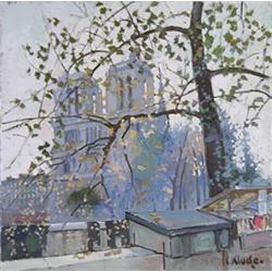 CONSTANTIN KLUGE (French. Born 1912) "Notre-Dame De Paris". Signed C. Kluge l/r. Also signed, ins...