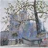 Image 1 : CONSTANTIN KLUGE (French. Born 1912) "Notre-Dame De Paris". Signed C. Kluge l/r. Also signed, ins...
