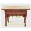 Image 1 : RENAISSANCE WALNUT WORK TABLE Spanish. 17th/18th Century. The rectangular top above two drawers r...