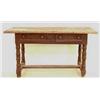 Image 1 : RENAISSANCE STYLE WALNUT WORK TABLE Spanish. 18th/19th Century. The rectangular top above two pan...