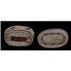 Image 2 : Makah Oval Shaped Lidded Basket with Bird Design 5" L. 2 1/2" H.  Good Condition