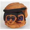 Image 1 : Coast Salish Creation Legend - Humans Opening Clam Shell Carved by Doug LaFortune 16" H. 16" W.  Goo