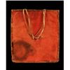 Image 2 : Yakama Beaded Flat Bag with Floral Motif 11 3/4"x 12 3/4"  Good Condition with Stain on Back