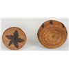 Image 2 : Lidded Basket with Star Design 5" D. 4 1/2"