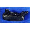 Image 3 : Haida Argillite Panel Pipe by Garnor Moody Depicts a Raven Holding a Clam Shell (Pipe Bowl) and a Ra