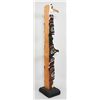 Image 2 : Totem Carved with Eagle, Bear, Thunderbird and Bear Mother Design by Jeffries 64" H. 13" W. Base Goo