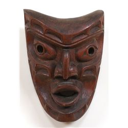 Sea Monster Mask Carved by Jack James ca. 1960's - Gilford Island, B.C. 11" H. 8 1/2" W.  Good Condi