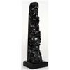 Image 1 : Haida Argillite Totem Finely Carved with Shaman, Upside Down Raven and Human Bear Transformation Fig