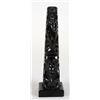 Image 2 : Haida Argillite Totem Finely Carved with Shaman, Upside Down Raven and Human Bear Transformation Fig