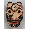 Image 1 : Articulated Tsimshian Raven Frog Mask Carved in Yellow Cedar by Shaman Henry Reece16" H. 11" W.  Goo