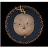 Image 2 : Moon Lady Mask with Cedar Bark Trim Carved by Stan Greene 12" H. 12" W.  Good Condition