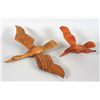 Image 1 : Two Northwest Coast Bird Rattles; Hummingbird 12" L. 16" W. and Goose 17" L. 27 1/2" W.  Both In Goo