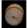 Image 3 : Nuu-chah-nulth Basketry Covered Bottle with Butterfly, Floral and Estevan Light Station Design 10 3/