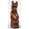 Image 1 : Coast Salish Welcome Bear Holding a Salmon Behind His Back Carved by Doug LaFortune 20" H.  Good Con