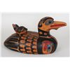 Image 1 : Coast Salish Duck and Baby Duck Carved by Doug LaFortune 17" L. 8" W.  Good Condition
