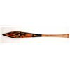 Image 2 : Northwest Coast Dance Paddle with Painted Wasco Design on Both Sides 44 1/2" L. 5" W.  Good Conditio