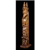 Image 2 : Norman Price Finely Carved Haida Yew Wood Totem with Three Watchman, Raven Holding Fish and Beaver 5
