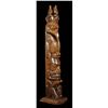 Image 7 : Norman Price Finely Carved Haida Yew Wood Totem with Three Watchman, Raven Holding Fish and Beaver 5