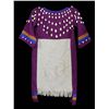 Image 2 : Child's Doeskin and Wool Cowry Shell Dress 31" H. 34 1/2" W.  Good Condition