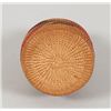 Image 2 : Tlingit Spruce Root Basketry Covered Bottle 2" D. 3 1/2" H.  Good Condition with Very Minor Loss To 