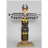 Image 2 : Kwakiutl Cowichan Totem Carved with Thunderbird and Otter ca. 1930 Ex: John Engle Collection 30 1/2"