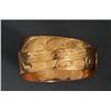 Image 2 : Haida Coin Gold Bracelet with Sculpin Design by Arthur Adams 28.4 GM 1" W. 7 1/2" L.  Good Condition