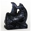 Image 2 : Haida Argillite Carving of a Female Shaman Transforming Into a Shark (Shark Woman) by Gary Minaker-R