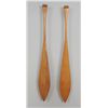 Image 2 : Pair of Tsimshian Model Paddles with Painted Totemic Design 13" L.  Good Condition
