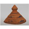 Image 1 : Nuu-chah-nulth Basketry Maquinna Hat with Whaling Scene Design 11" D. 9" H.  Good Condition