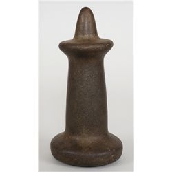 Superb Northwest Coast Nipple Top Maul 8 1/4" H. 4 1/8" D.