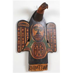 Rare Bella Bella Eagle House Crest ca. 1900 with Provenance Brynildsen Family Store in Bella Coola 2