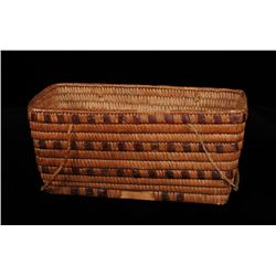 Open Salish Basket, Brynildsen Collection 11" L. 5 1/2" H.  Fair Condition