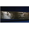 Image 7 : European Pioneer Hunting Dagger with Incised Hunting Scene on Blade 18" L.  Good Condition