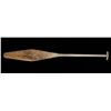 Image 2 : 19TH C. Northwest Coast Paddle with Carved Thunderbird Design 50" L. 6 1/2" W.  Good Condition