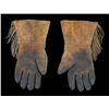 Image 2 : Cree Beaded Gauntlets with Floral Design Size Large  Good Condition with Use