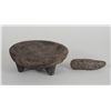 Image 1 : Stone Bowls with Three Legs and a Pestle