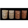 Image 1 : Four Carved Cowichan Masks 11" H. - 12" H.  All In Good Condition