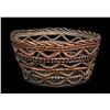 Image 1 : Salish Open Basket with Open Work and Crenulated Rim 11" D. 6" H.  Good Condition