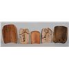 Image 2 : Four Coast Salish Tsonoqua Masks 9 1/2" H. - 11 1/2" H.  All in Good Condition and a Portrait Mask T