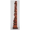 Image 2 : Tsimshian Totem with Eagle, Bear and Beaver Carved by Howard Wale - Hazelton B.C. 22 1/2" H. 4 1/2" 