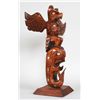 Image 2 : Cowichan Totem with Thunderbird and Whale Carved by Frank Paige 27 1/2" H. 26 1/2" W.  Good Conditio