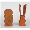 Image 2 : Two Northwest Coast Carvings by Ron George; Welcome Bear Holding a Salmon Behind Back 8" H. and Eagl