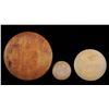 Image 2 : Set of Three Carved and Painted Roundels with Whale and Eagle Design by L. Vail 6 3/8" D. - 16" D. G