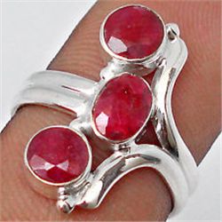 4.80g Ring of Ruby Sterling Silver