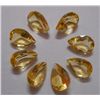 26.65 Ctw Pear Cut Stones of Citrine