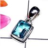 3.10g Pendant of Blue Topaz Sterling Silver