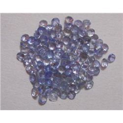 Natural African Tanzanite 2.5 mm Round Cut Stones weight : 7.90 Ctw