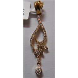 2.36g Pendant of Diamond 0.42 Ctw  in 14kt Yellow Gold