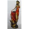 Image 1 : Beautiful Girl Polystone Statue Height:17 inch, width: 6.5 inch