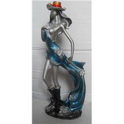 Beautiful Girl Polystone Statue Height:17 inch, width: 6.5 inch